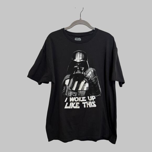 Star Wars Darth Vader I Woke Up Like This Graphic Space Grunge T-Shirt XL - Picture 7 of 7
